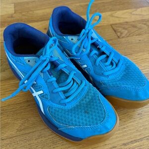 Kids ASICS Blue Athletic Shoes, size 4.5